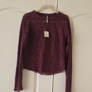 Free People Plum Blouse